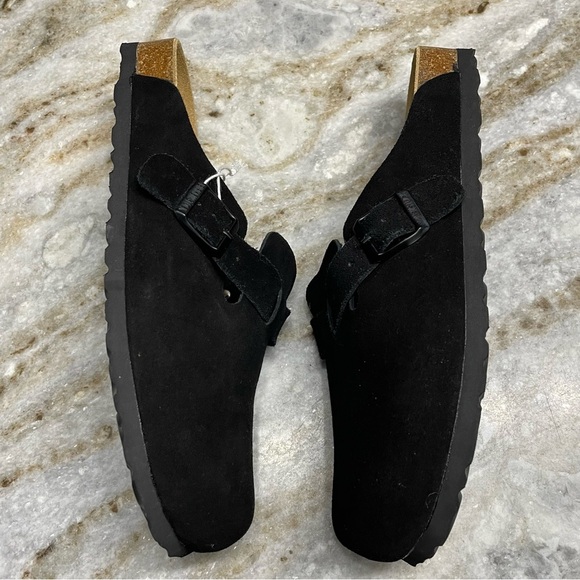 NEW BIRKENSTOCK Boston Suede Soft Footbed Clogs Women’s 9 Men’s 7 - Picture 5 of 10